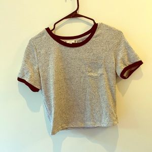 Grey crop top